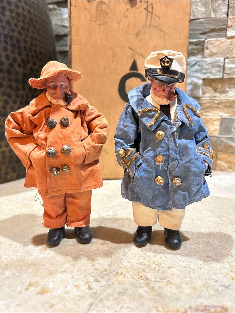 2 vintage ALBERT PRICE PRODUCTS maritime figurines